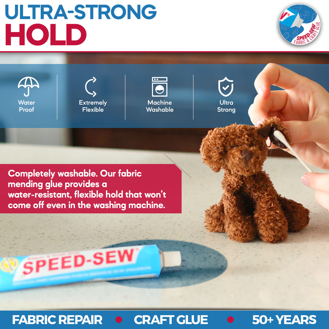  Speed-Sew No Sew Premium Fabric Glue Adhesive for